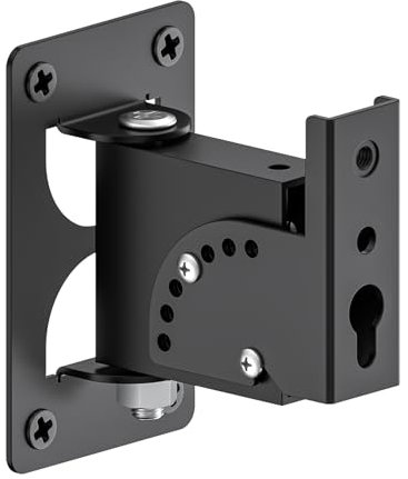 Metal Universal Speaker Wall Mount for Surround Sound Speaker Mount - Swivel & Tilt Adjustable Wall Mount for LG, Samsung, Vizio, Roku, Sony Speakers Mounting Bracket Hold up to 30lbs, 1 Pack