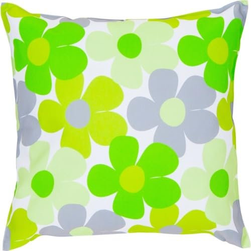 Mars & More Kissen 4er Set Outdoor Blumen Grün Gelb Sommerlich 47x47 cm