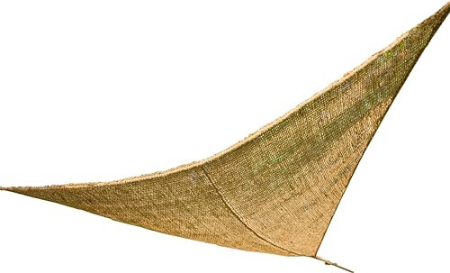 JARDILINE Ombrière Naturelle en Fibres de Coco Triangulaire 3,50 m