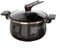 Sumsoctober Olla a presión de gran capacidad para guisos y sopas, olla antiadherente multiusos para cocina de gas e inducción (7 L, negro)