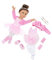 18Inch Ballet Dance Practice Clothes For Girl Doll Elastic Stretchy Fabric Easy Wear Dance Costume Princess Tutu Outfit Doll Accessories