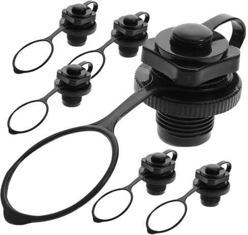 INOOMP Schraubventil Adapter für Schlauchboote und Kajaks TPU Luftventil mit Anti leck Funktion Kompatibel mit Luftpumpe Schlauch für Aufblasbare Boote Luftbetten und Poolflöße