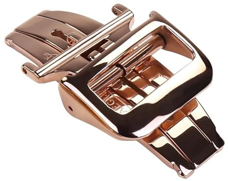 ROUHO Acier Inoxydable Montre Boucle Déployante Remplacement Durable Rabattable Montre Fermoir pour Jaeger-LeCoultre
