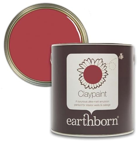 earthborn Claypaint, Breathable paint for Walls and Ceilings (Can-Can, 2.5 Litre)
