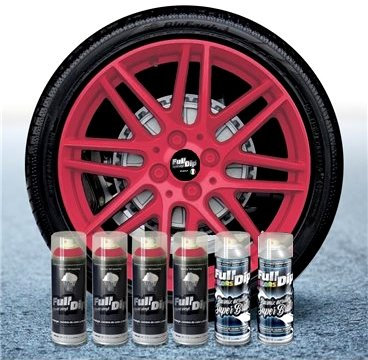 Felgenfolie Set mit 6 Full Dip Pink glänzend