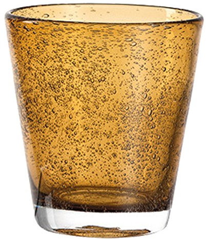 Leonardo 034762 Becher/Glas/Wasserglas/Saftglas - Burano - Ambra/braun/orange - 230 ml - 1 Stück