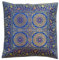DK Homewares Indisch Sofa Kissenbezug 40x40 cm Brokat Tintenblau Jacquard Weben Kissenbezüge Dekokissen Reißverschluss Mandala Quadrat Zierkissenhülle - 1 Stück (nur Bezug)