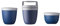 Mepal - 3-tlg. Snackpot - Lunchpot Starter-Set Ellipse - Praktischer Behälter zur Aufbewahrung & für Transport von Lebensmittel - Tiefkühltauglich - Spülmachinenfest - Nordic Denim