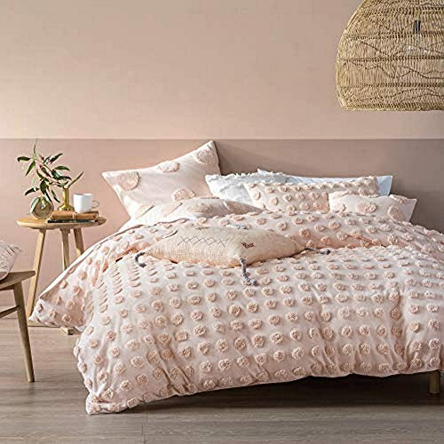 Linen House Haze Duvet Cover Set, Peach, King