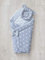 Einschlagdecke für Baby Baumwolle Babyhörnchen mit Schmetterling KISSEN - Fußsack Babydecke Steckkissen für Babyschale Hörnchen Decke für Kinderwagen 75x75 cm (Sternchen grau/ Streifenmuster grau B)