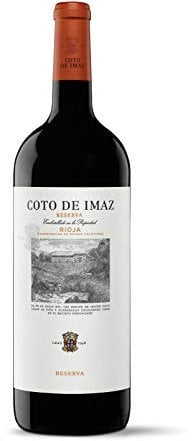 El Coto de Imaz Reserva Magnum | Vino Tinto DOC Rioja | 1500 ml | Variedad Tempranillo | Potente y Equilibrado | Perfecto como Acompañante para Tus Platos de Caza, Carnes Rojas o de Ternera