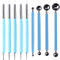 Ton Werkzeug, VieVogue Keramik Tool Double-End Modellier-Werkzeug Set 4pcs Ball Stylus Dotting Tools 5pcs Fimo Knete Modellierwerkzeug Silikon für Skulptur Schnitzen Kunstbedarf