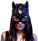 DZsextys Sexy Catwoman SM Augenmaske Katze Maske Damen Erotik Augenbinde Leder Augenbinden Sex Bett Bondage Fesseln Cosplay Einstellbar Fetisch Sexspielzeug für Frauen und Paare