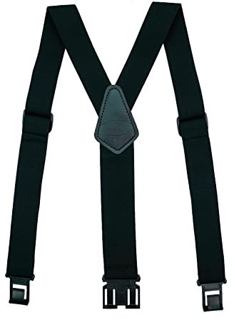 MELOTOUGH Bretelles élastiques pour homme avec crochet et clip de ceinture Camouflage, noir, taille régulière