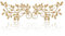 ESTART 2 Stück Metall Baum Blatt Wanddekor Rebe Olivenzweig Blatt Wandkunst Ornament Wandbehang Schild für über Tür, Wohnzimmer, Büro, Innen- und Außendekoration (Gold)