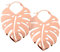 Wildcat Monstera Leaf Hoops Roségold onesize