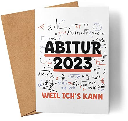 Abitur 2023 Weil Ich's Kann Karte Abiturient Abiturientin Geschenkidee Gymnasium