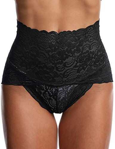 Fulidngzg Unterhosen Damen Spitze Offen Ouvert Sexy String Nahtlos Erotisch Slips Tanga Dessous Große Größen Unterwäsche Hipster Atmungsaktiv Hohe Taille Bikini Baumwolle Schlüpfer Tangas
