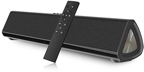 Soundbar compatto per TV PC portatile cablato e wireless Bluetooth 5.0 TV altoparlanti stereo Soundbar Home Theater Surround Sound System Ottico/coassiale/RCA Connessione, PC Notebook Smartphone MP3