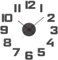 PRIM Veneer Colorino DIY Wanduhr, Made in EU, Holz Wand-Deko ∅ 600-1000 mm, 3D Holz-Ziffern, Groß XXL für Küche, Schlafzimmer (Grau)