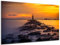 DARO Design - Wand-Bild auf 6mm HDF 40x30cm Leuchtturm Abendrot - Wand-Deko Bilder Geschenk