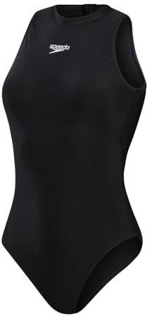 Speedo Women's Hydrasuit Swimsuit | One Piece SwiMing Costume, S&S Black, 42