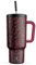 Meoky 40 oz Tumbler with Handle and Straw, Tumbler with Lid and Straw, Insulated Stainless Steel Travel Mug, 100% Leak-proof, Keeps Cold for 34 Hours or Hot for 10 Hours (Heart)
