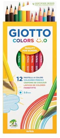 Giotto Pastelli colorati Colors Smile - 12 pezzi