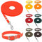 bio-leine Biothane Halsband und Leine Set für kleine & große Hunde I 9-19mm I 1-20m lang - mit & ohne Handschlaufe, gummierte Schleppleine Hundehalsband Hundeleine - 30 Farben