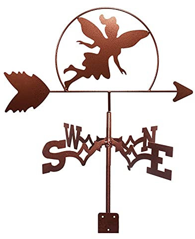Girouette avec silhouette d'animal - Décoration de toit - Girouette - Girouette - Fées - 35 x 50 cm