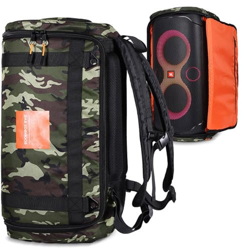 Lautsprecher-Reisetasche, Rucksack für JBL-Serie, Outdoor-Lautsprecher, Schutzhülle, Tragetasche, Tragetasche, Camouflage, JBL PARTYBOX 110, Lässig/Sportlich