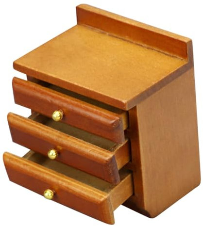 ibasenice Nachttisch graceling wohnaccessoires Dekoration Bed Phone Holder bastelzeug Spielzeug Hausmöbel Miniatur-Hausmöbel Puppenstubenmöbel Spielzeuge Mini-Hausmöbel Puppenhausmöbel Holz