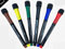 Whiteboard Marker Set, Markeerstift magnetische Farbstifte mit Schwammradierer und feiner Rundspitze, 1–2 mm, trocken abwischbare Marker für Magnettafeln, Papier, Kühlschrank, Flipchart (6 Farben)