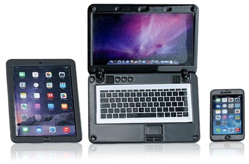 3 Stück Puppenhaus Mini Laptop Set,1:12 Mini Laptop Computer Puppenhaus Dekoration kleines Puppenhaus Möbelmodell,Szene Simulation Zubehör Puppenhaus Möbel Puppenzubehör Spielset