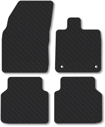 Fits Ford Capri (2024+) 5mm Rubber Car Mats | Heavy Duty Rubber Tailored Fit Floor Mats Full Coverage Durable Waterproof Accessories Easy Clean Anti Slip Made in the UK