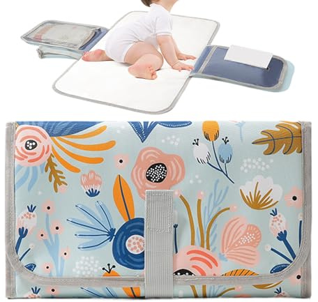 Renchey Plan À Langer Bébé,Imperméable Et Facile À | Porte-Lingettes Pliable Pour Poussette - Idéal Voyage Maison Crèche