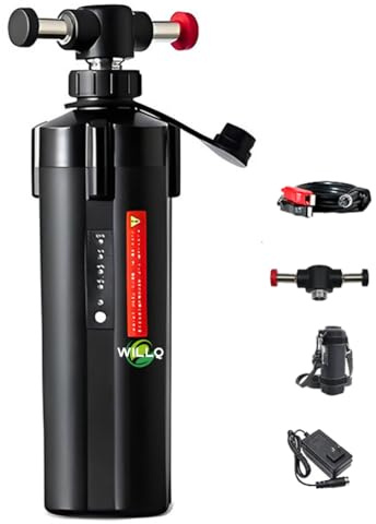 WILLQ 14.8 Volt 7000mAh 10000mAh Electric Fishing Reel Battery Lithium Ion Battery for Sea Fishing Power Assist Reels with Bracket + Cable Clip + Cloth Cover + Charger,14.8V7Ah