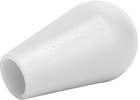 ANGGREK Joystick-Kugelkopf, Klassische Ovale Form, M6-Gewinde-Ersatz-Joystick-Kopf, Ideal für Benutzer von Fight Sticks und Gaming-Controllern (WHITE)