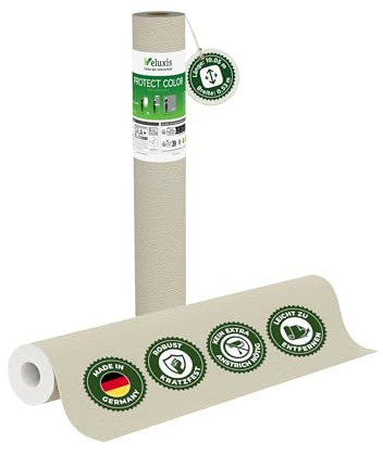 Veluxis Vliestapete PROTECT COLOR Hellgrün – 10,05 m × 0,53 m | kein Anstrich notwendig, kratz- & stoßfest, rissüberbrückend, Made in Germany