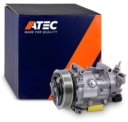 ATEC Germany 1x Compresseur de climatisation SD6C12 | Compatible avec: CITROËN BERLINGO Kasten/Großraumlimousine, BERLINGO MULTISPACE, C3 II, C3 PICASSO, C4 Coupe