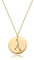 Mevecco Gold Necklace Coin Disc Zodiac 12 Constellation Star Connected Engraved Horoscope Sign Astrology Pendant 18K Gold Plated Chain Dainty Personalized Simple Jewelry