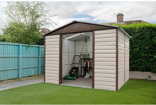 Abri De Jardin Métal Beige Et Marron 4,79m² - 86TBSL