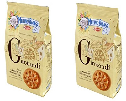 Mulino Bianco: Girotondi shortbread with grains of sugar cane - 12.3 Oz (350g) Pack of 2 [ Italian Import ]