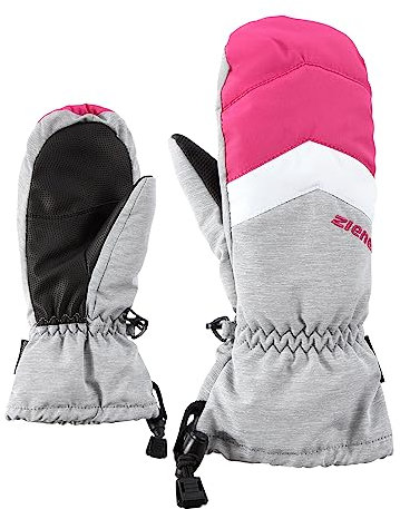 Ziener Kinder LETTERO Ski-Fäustling/Wintersport | wasserdicht atmungsaktiv, light melange, 7