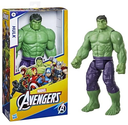 Hasbro E7475 Marvel Avengers Titan Hero Series Blast Gear Deluxe Hulk ActionFigur, 30 cm Spielzeug, inspiriert von Marvel Comics, für Kinder ab 4 Jahren