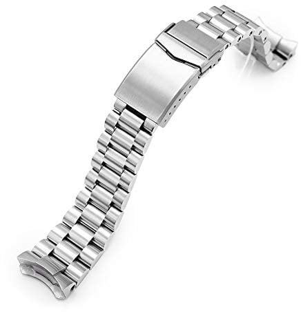 MiLTAT 22mm Schaftfräser Metall Uhrenarmband kompatibel mit Seiko 5 5kx srpd51 srpd71 srpe83