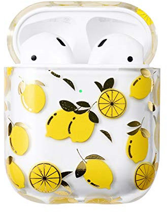 AKABEILA Hülle Kompatibel mit AirPods 2 2019 & 1 2016 Klare Schutzhülle Nettes Muster PC Case Skin Cover für Apple AirPods 2 & 1 Generation Ladehülle Tasche Unterstützt Kabelloses Laden