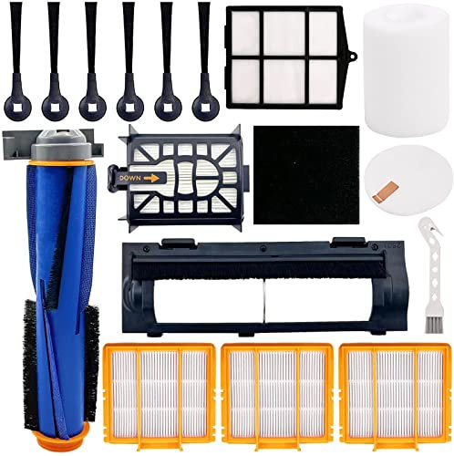 Zubehör-Set für Shark AI AV2501S AV2501AE RV2502AE RV2610WA RV2610WD Staubsauger, 1 Hauptbürste, 3 Filter, 6 Seitenbürsten, 1 Rollenbürstenabdeckung, 1 Vorfilter, 1 Filter, 1 Vormotor-Schaum- und