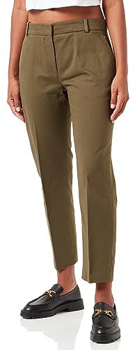 Tommy Hilfiger ESSENTIAL SLIM STRAIGHT CO CHINO, Donna, Army Green, 36