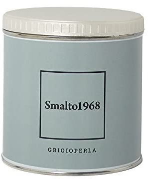 Pittura Shabby Chic Vintage finitura satinata - Smalto 1968 Vernice acrilico ad acqua inodore per Mobili, legno, ferro, piastrelle e supporti difficili 500 ml vari colori Duriplastic (Grigio Perla)